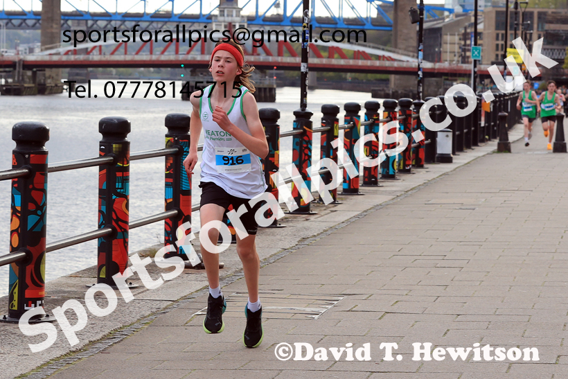 Junior 3k, 2026 Quayside 5k and Junior 3k, Newcastle/Gateshead. Photo: David T. Hewitson/Sports for All Pics